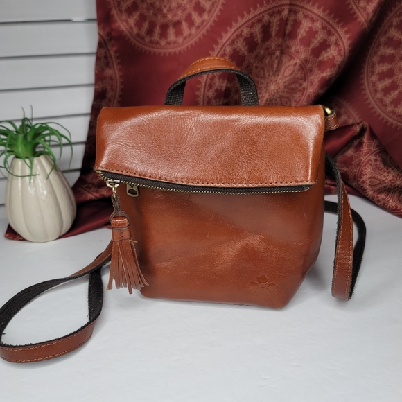 Patricia Nash Luzille Backpack Tan Leather - Picture 1 of 15